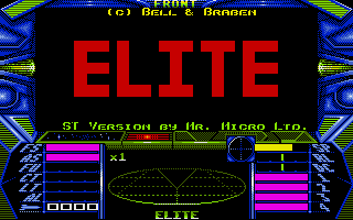 La intro de "Elite" en Atari ST.