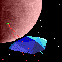 Una Cobra MK III perseguida por un estpido pirata del espacio