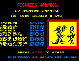 FIGHTING WARRIOR, DUDE