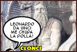 "Leonardo da Vinci me chupa la polla"