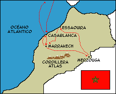 Si alguna vez vais a Marruecos, no olvidéis imprimir este mapa. Podría salvaros la vida.