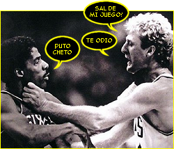 Dr. J y Larry Bird odindose