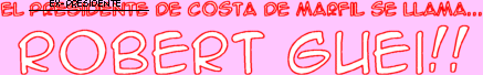 El presidente de Costa de Marfil se llama... Robert Guei!!