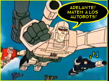La carga de los Decepticons